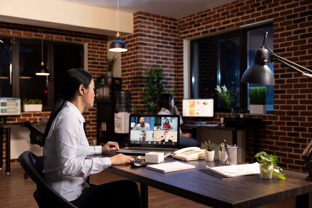 remote work setup